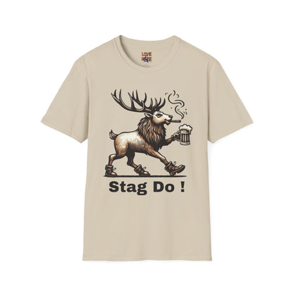 Stag Do T-Shirt - Customizable Bachelor Party Tee, Fun Groomsmen T Shirt Outfit, Perfect Gift for Groom-to-be