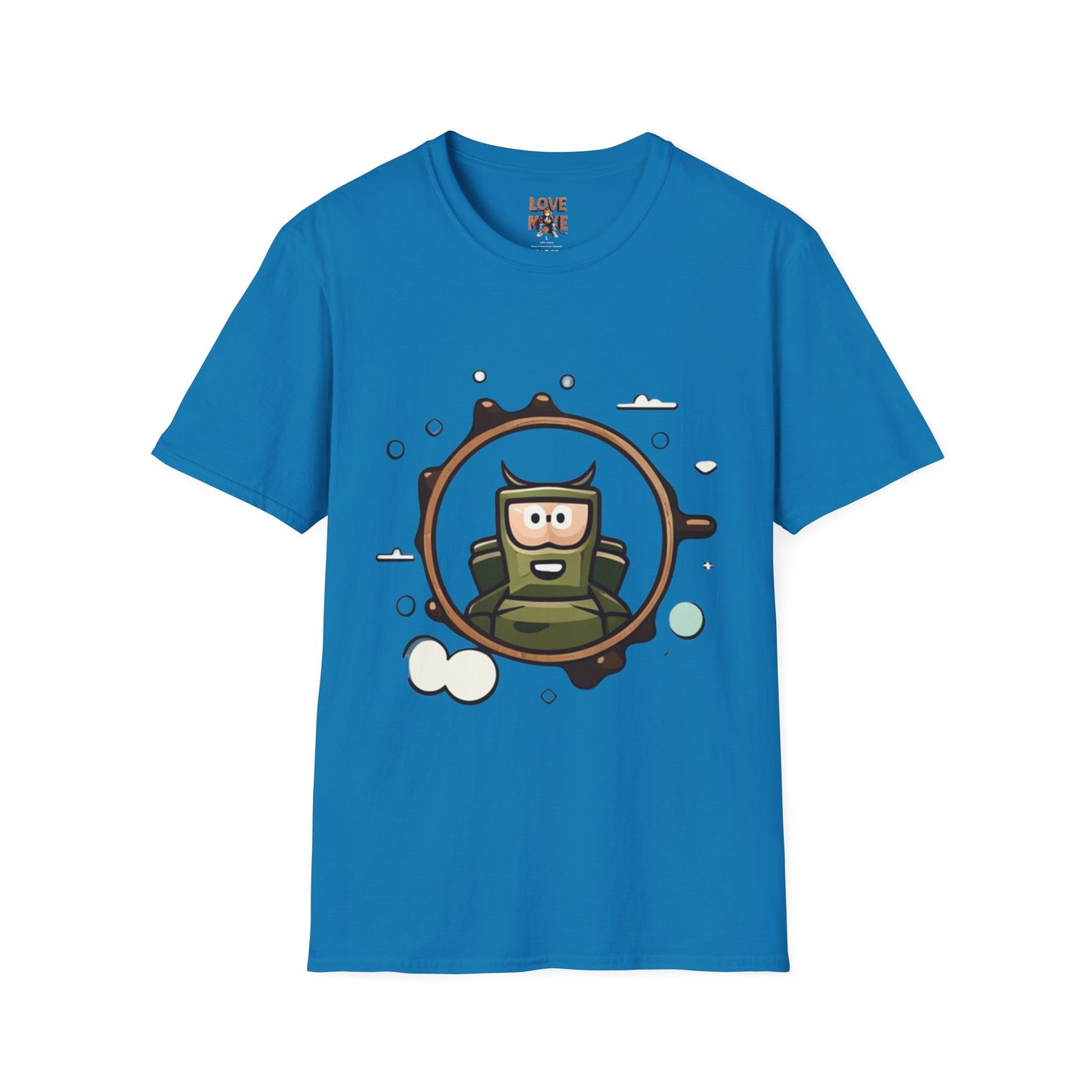Helmet Explorer Guy Tee - Cool Graphic T-Shirt for Men, Casual Exploration Wear, Great Gift for Travel Enthusiasts