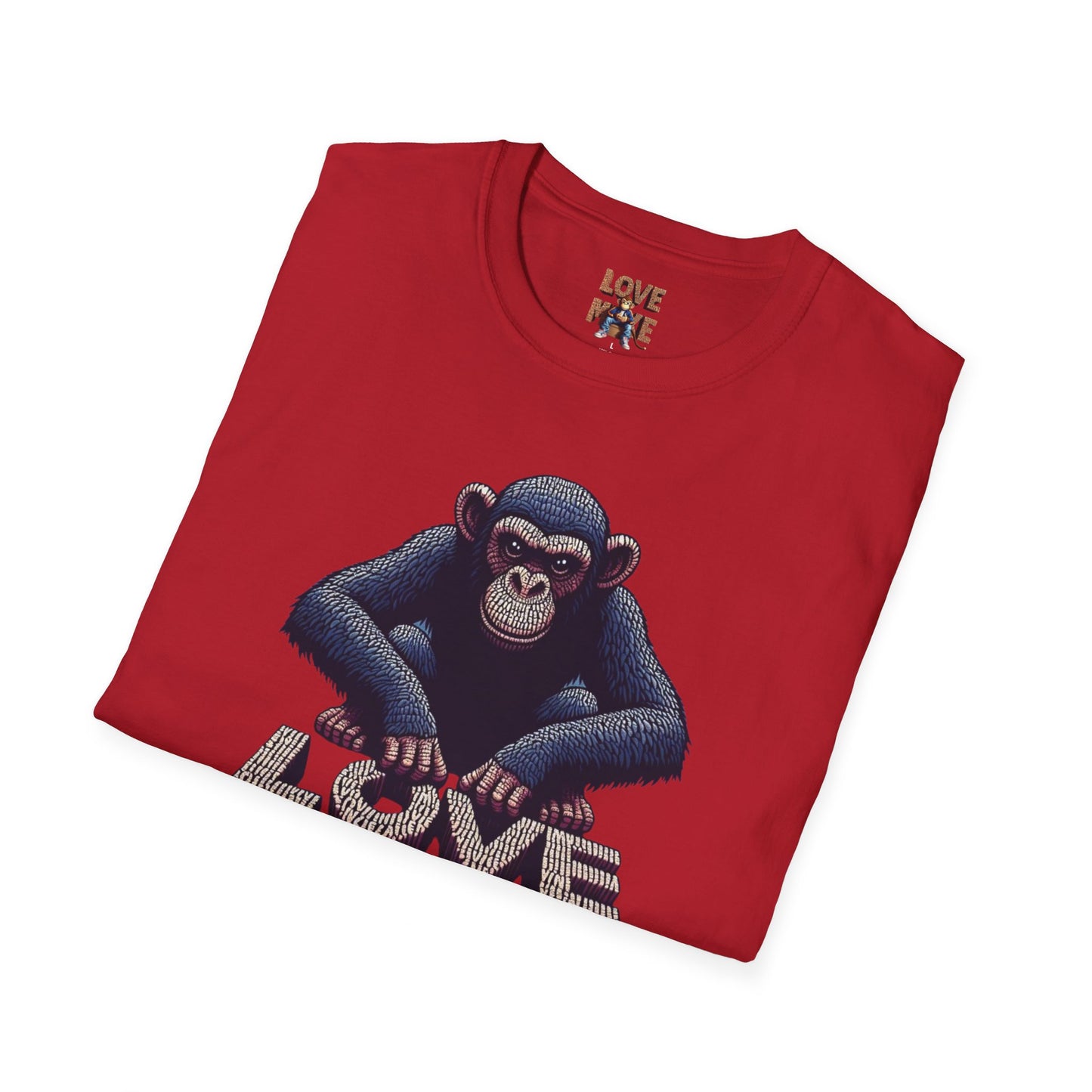 T-shirt - Funky & Stylish Love Monkey Design, Casual Wear for Trendy Fashion Lovers, Perfect Gift for Friends