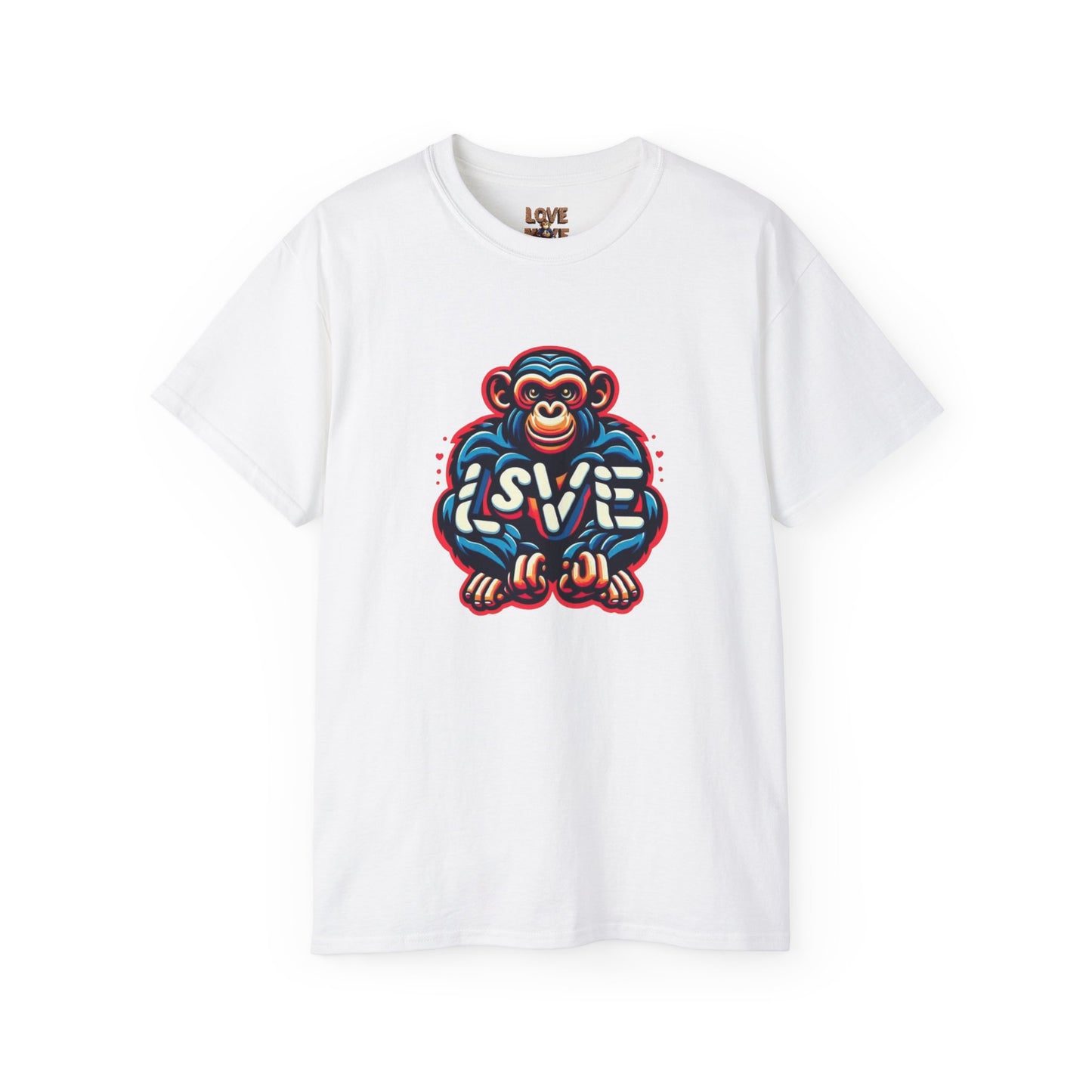 Love Monkey T-Shirt - Trendy Unisex Softstyle Tee for Everyday Style, Ideal Gift for Friends, Family & Loved