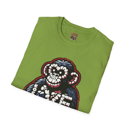 Love Monkey T-shirt, Trendy & Stylish Graphic Tee, Ideal for Everyday Wear, Fun Gift for All Ages