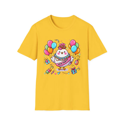 Hen Party Themed T-Shirt: Chic & Comfy Bride Squad Tees, Great for Bachelorette Bash, Memorable Bridesmaid Present